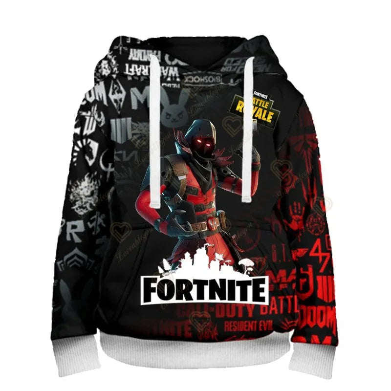 Felpe con cappuccio Fortnite Peely Print New Design, per uomo, donna e bambino, a maniche lunghe, stile casual streetwear