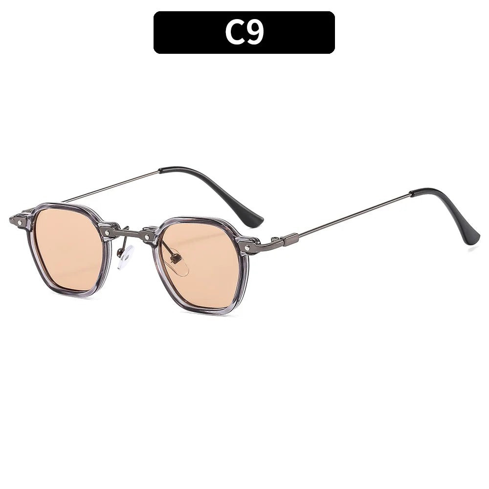 2025 Small Square Sunglasses Riding Driving Sun Glasses Women Men Brand Designer Metal Frame Eyewear Shades Oculos De Sol UV400