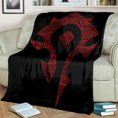 WOW Game World of Warcraft Gamer HD Blanket,Soft Throw Blanket for Home Bedroom Bed Sofa Picnic Travel Office Cover Blanket Kids