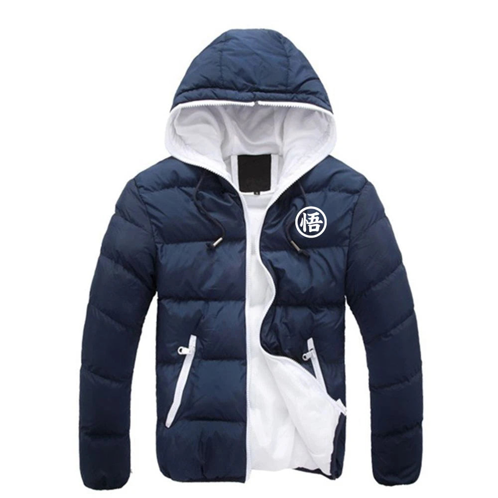 2026 Dragon Ball GOKU Anime Print Autumn and Winter Men's New Six-color Cotton-padded Warm Zipper Jackets Casual Fashion Coats