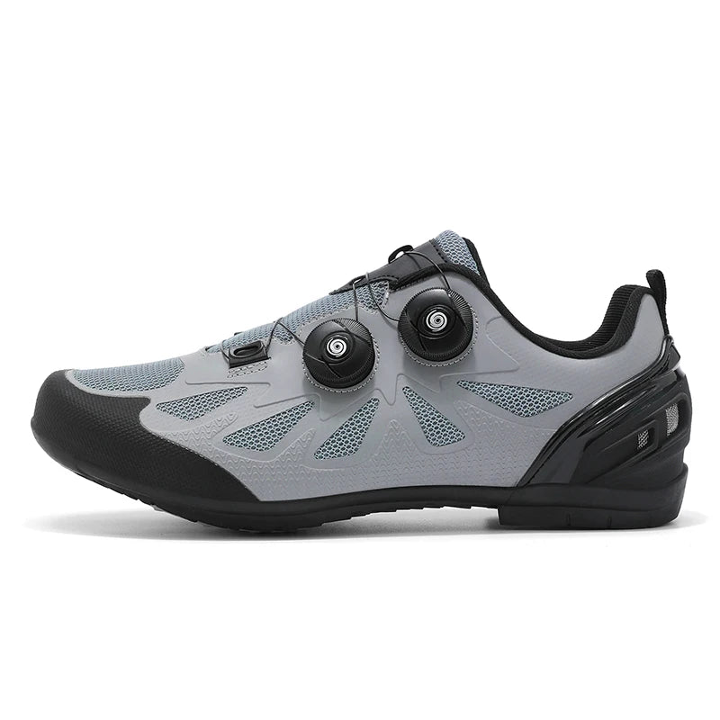 Zapatillas de ciclismo de montaña para hombre sin cierre, sin calas, para bicicleta de carretera RB Speed; zapatillas de ciclismo sin calas, tipo sneaker, para pedales planos MTB, mujer