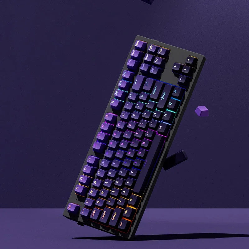 133+ tasti OEM Profile Gradient Keycaps per tastiera meccanica da gaming con switch Cherry MX, PBT retroilluminati RGB, layout ISO, keycap
