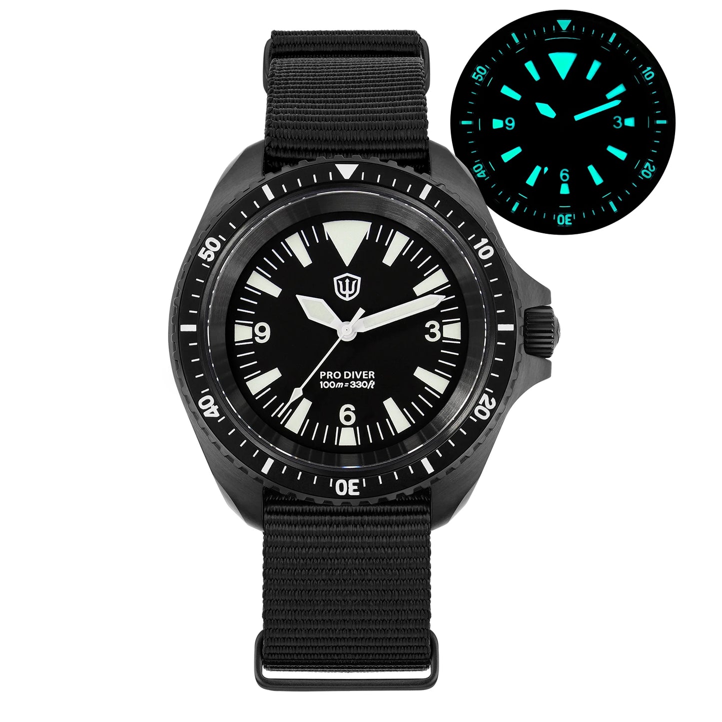 Orologio di lusso da uomo Watchdives WD1980 V3 con movimento al quarzo VH31 Sweep Seconds, vetro zaffiro con rivestimento AR e impermeabilità 10Bar