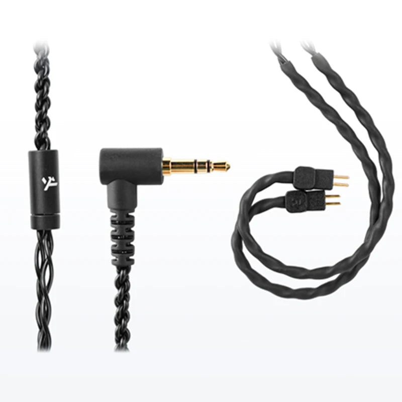 Auricolari cablati ibridi Truthear HEXA 1DD+3BA – Monitor in-ear IEM ad alta fedeltà con cavo placcato argento 0.78 2Pin