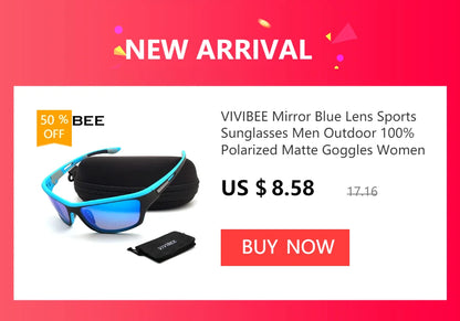 VIVIBEE Sports Men Photochromic Sunglasses Polarized Black Goggles Women Color Changing Driving Discoloration UV400 Sun Glasses