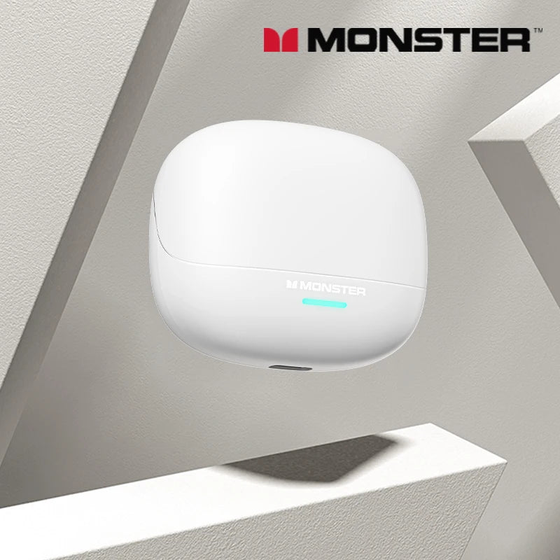 Auricolari wireless Bluetooth 5.4 Monster MQT52 a lunga autonomia, cuffie gaming dual mode con audio stereo HiFi e microfono