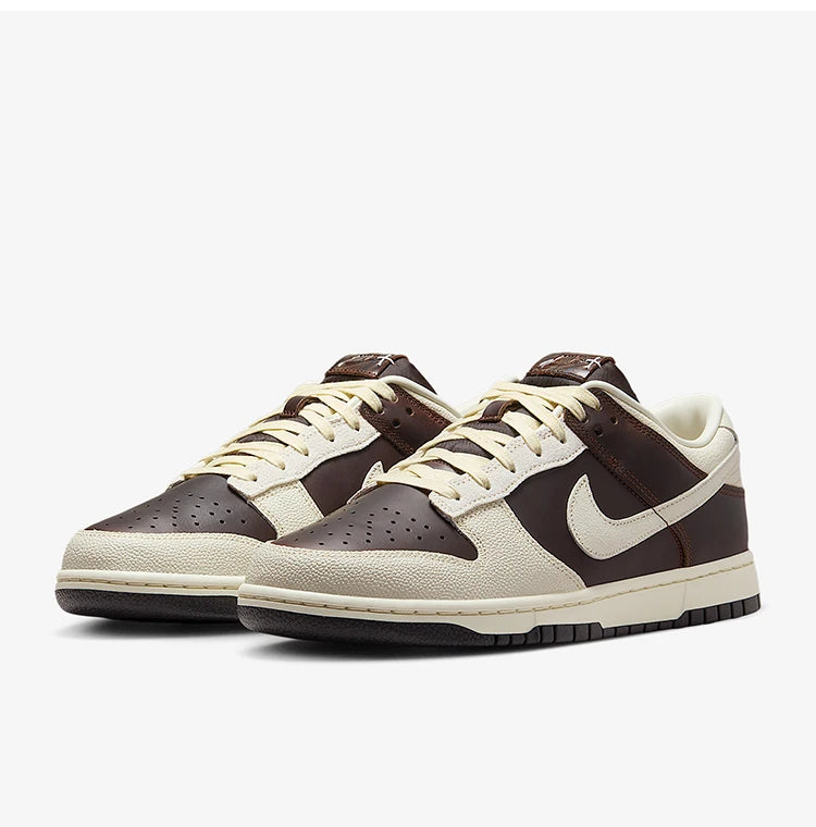 Nike Authentic Dunk Low da uomo, sneakers resistenti in pelle classica traspirante IH7333-200