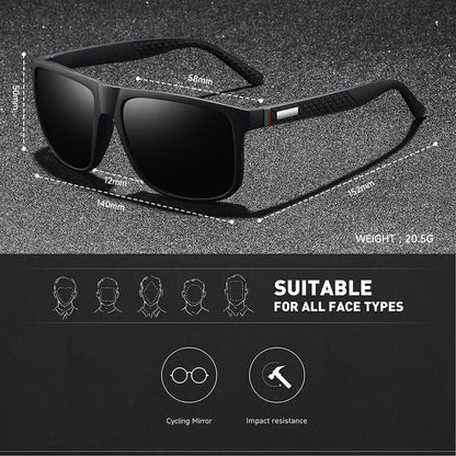 Fashion Vintage Square Unisex Sunglasses Men Women Luxury Brand Designer Men's Sun Glasses Driving Fishing Eyewear Man