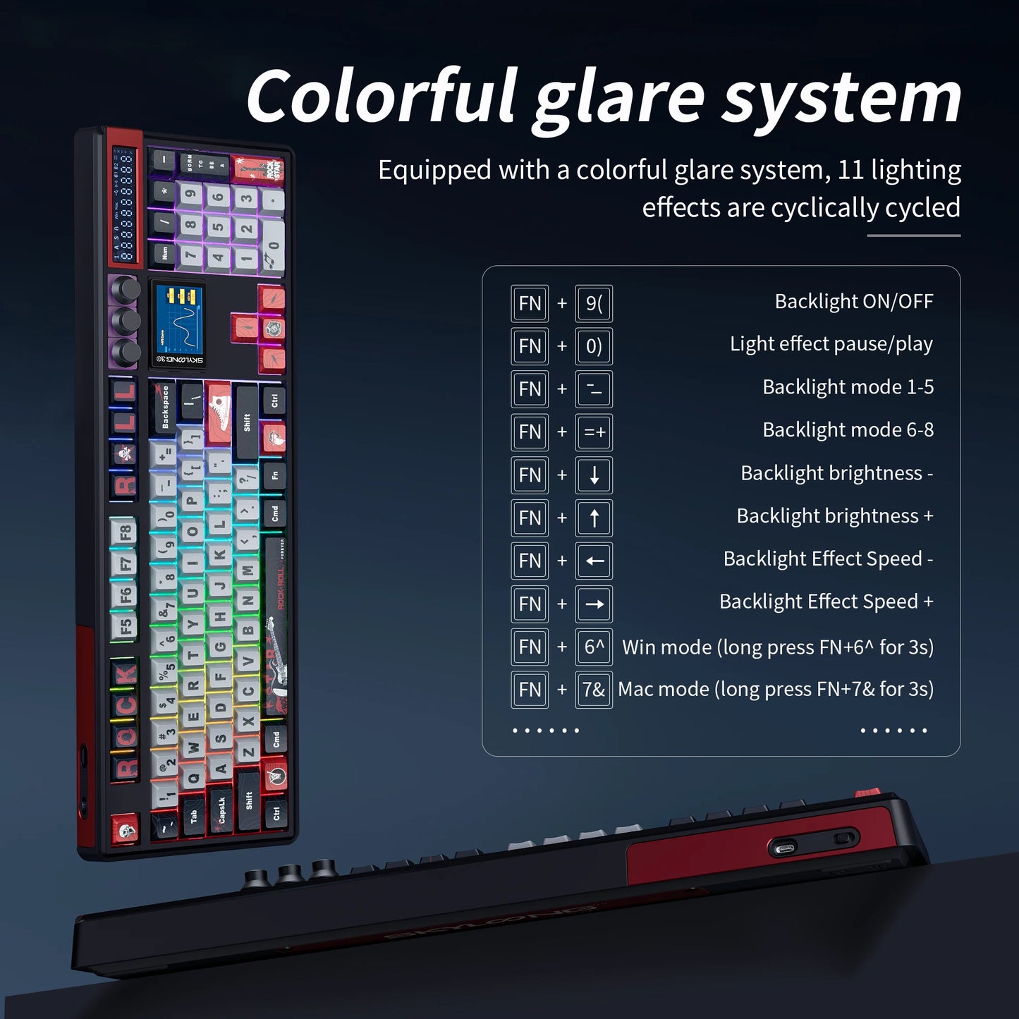 Teclado mecánico inalámbrico SKYLOONG GK104 Pro 100% personalizado, teclado con interruptores intercambiables en caliente de bajo ruido para PC gamer y accesorios de oficina