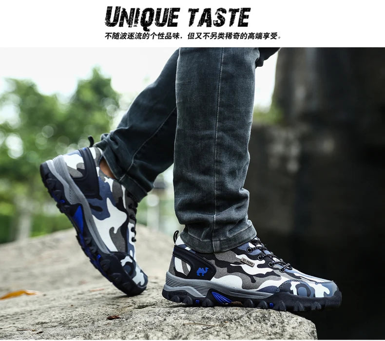 Casual Shoes Men Summer Outdoor Sneakers Women’s Footwear Trainer Waterproof Camouflage Army Shoe Male Military Shoes Tennis Jeans