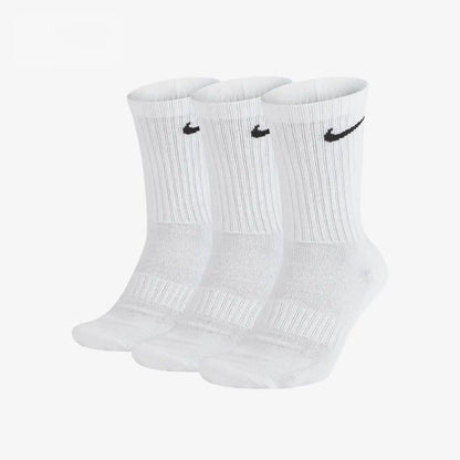 Meias Nike Meias grossas de basquetebol da Nike Meias desportivas compridas com tecnologia Dri-FIT para respirabilidade, embalagem de 3 pares SX7667-100