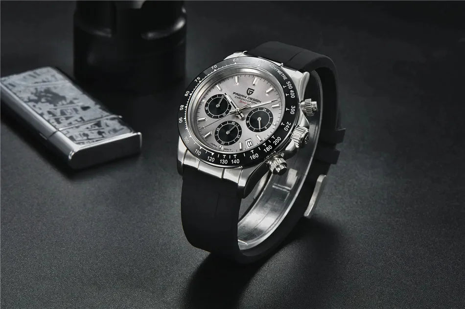 Nuovo originale PAGANI DESIGN PD-1664 orologio da uomo di lusso, movimento al quarzo giapponese VK63, zaffiro, impermeabile, cronografo, oro