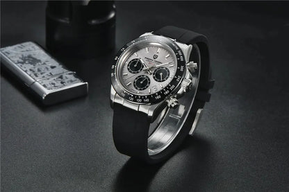Nuovo originale PAGANI DESIGN PD-1664 orologio da uomo di lusso, movimento al quarzo giapponese VK63, zaffiro, impermeabile, cronografo, oro