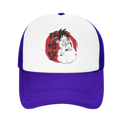 Son gohan D-Dragon Ball Z Trucker Hat Unisex Outdoor Hats Trucker Worker Cap Trucker Cap Snapback Caps Mesh Baseball Caps