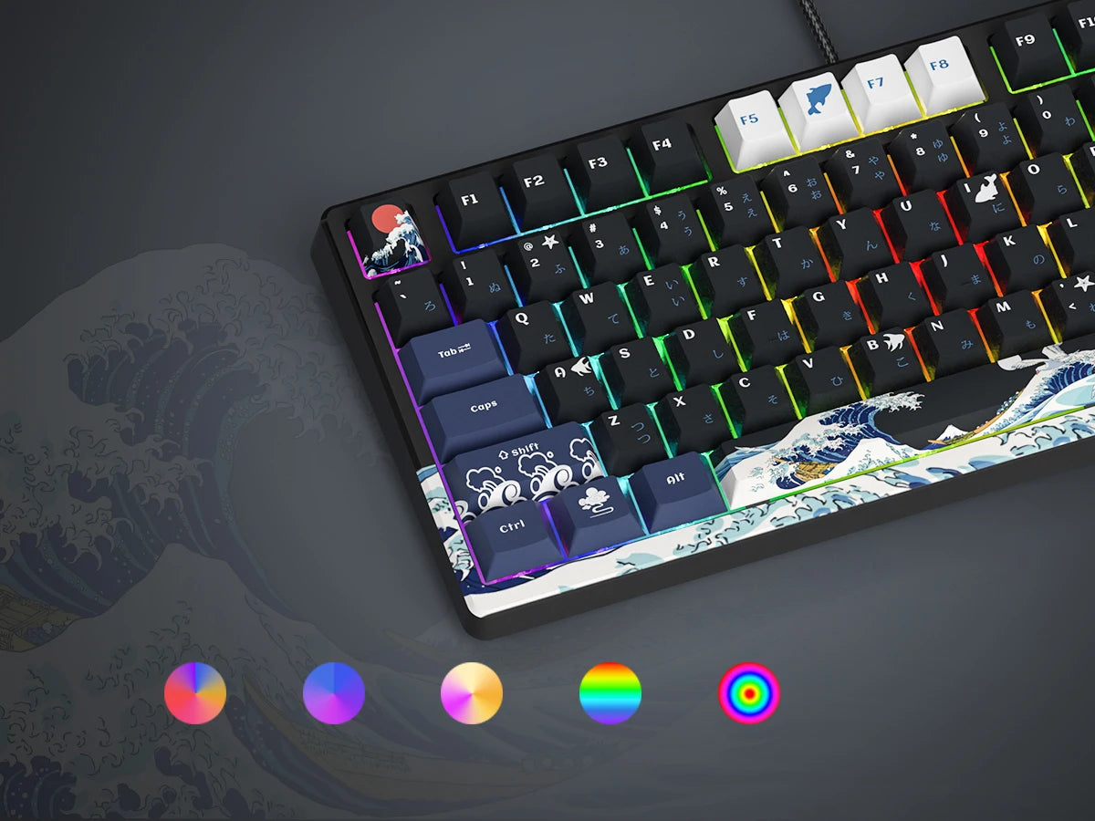Tastiera gamer Womier S-K80 con display OLED a colori, tastiera meccanica gaming hot-swap con struttura gasket mount, RGB personalizzabile