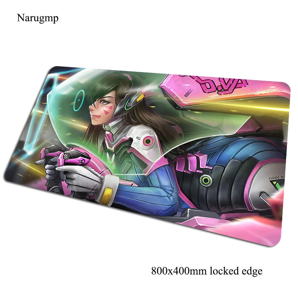Alfombrilla de ratón gaming Overwatch 80x40cm, alfombrilla grande para ratón, regalo de Halloween, tapete gamer amplio para escritorio de ordenador, mousepad para notebook y PC