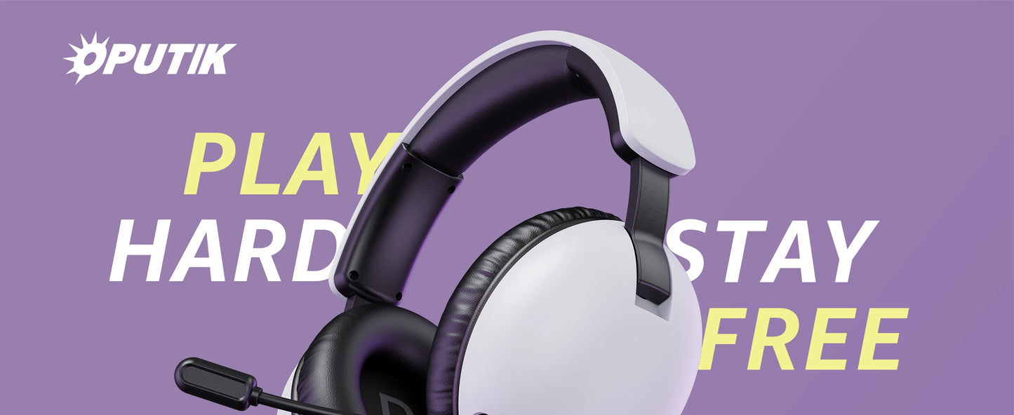Casque Gaming Sans Fil Acinaci BL500 2.4G Bluetooth 5.3 et Filaire – Micro à Réduction de Bruit, Batterie 30H, Haut-Parleurs 50mm pour PC, PS5, PS4