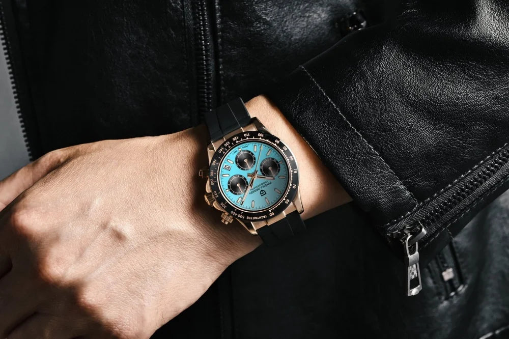 Nuovo originale PAGANI DESIGN PD-1664 orologio da uomo di lusso, movimento al quarzo giapponese VK63, zaffiro, impermeabile, cronografo, oro