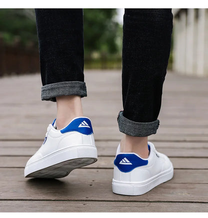 Scarpe casual da skateboard da uomo, scarpe bianche per il tempo libero all’aperto, sneakers traspiranti da camminata, scarpe basse, scarpe da uomo 39-48