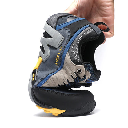 Zapatillas de trekking para hombre Outdoor Lover, impermeables, botas de montaña de cuero genuino, calzado táctico para caza en bosque
