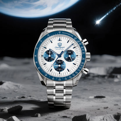 Reloj para hombre Watchdives New Wd1863 de cuarzo VK63, cronógrafo, cristal de zafiro abombado, resistente al agua, 39Mm, acero, marca líder, lujo, negocios