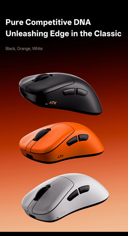 Ratón inalámbrico ATK Blazing Sky Z1 V2 Ultimate PAW3950 Ultra Dual 8K Gaming, ergonómico, desarrollo propio, para manos medianas y grandes