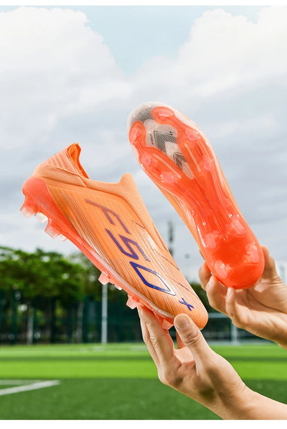 New Men's Football Boots Grass Cleats Futsal Comfortable Turf Soccer Shoes Sport Ultralight Fg Non Slip Indoor Adult Non-Slip