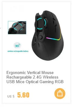 Mouse gaming meccanico in metallo cablato ergonomico con retroilluminazione RGB, mouse da gioco ottico USB 12800 DPI per PC desktop