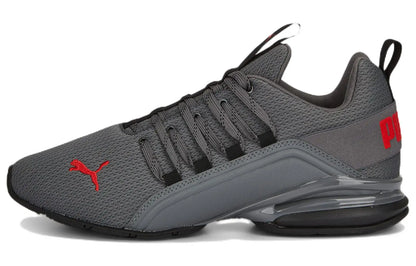 Baskets Puma Axelion Refresh Gris Rouge Noir Cool Gris Foncé 377911-02