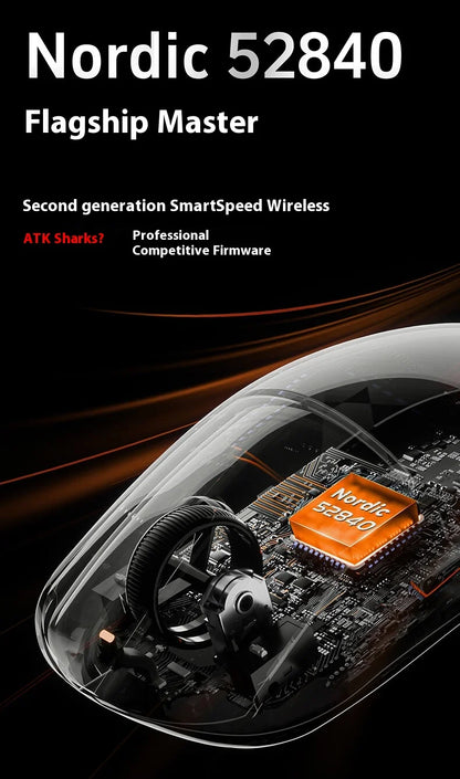 Ratón gaming inalámbrico ATK A9 Ultra Tri Mode 8K 53g ligero A9/A9 SE/A9 Plus/A9 Pro para PC e-sports, regalo personalizado