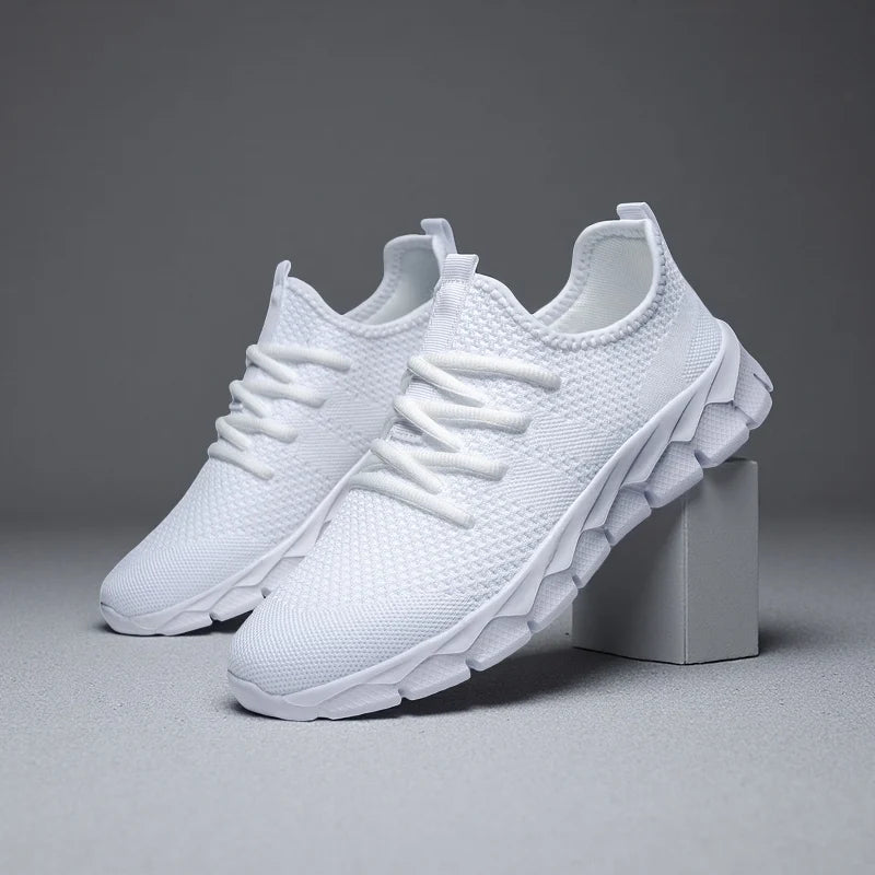 Men’s Sneakers Mesh Lightweight Women’s Casual Flats Men’s Running Sports Shoes Soft Tennis Breathable Male Sneakers