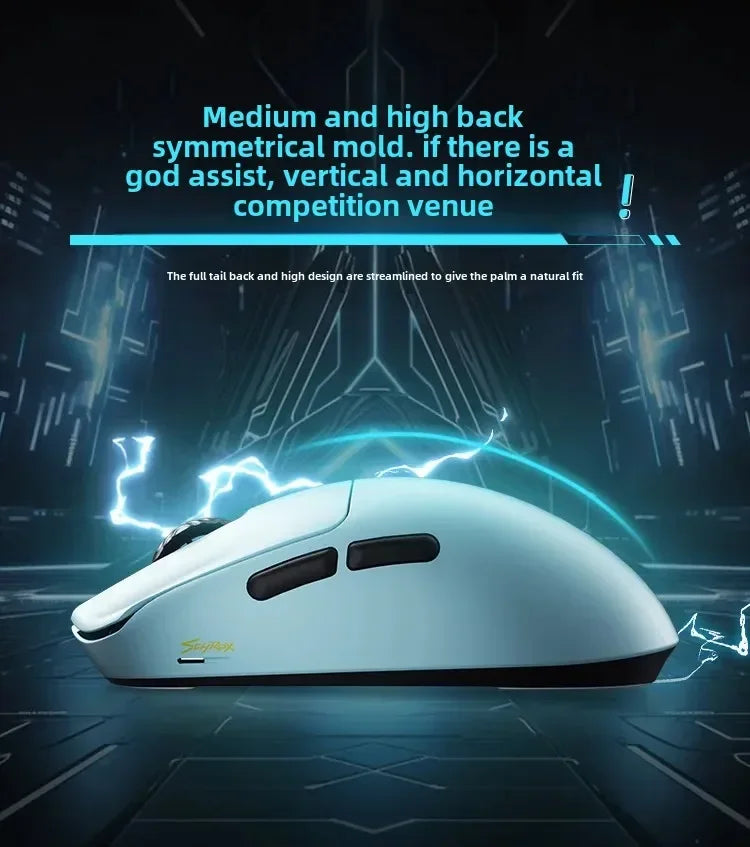 Mouse gaming wireless non poroso SCYROX V6 esports 40g 750IPS con ricevitore 8k, risposta rapida 3950, alta qualità 8KHz