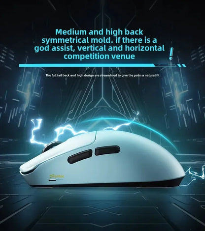 Mouse gaming wireless non poroso SCYROX V6 esports 40g 750IPS con ricevitore 8k, risposta rapida 3950, alta qualità 8KHz
