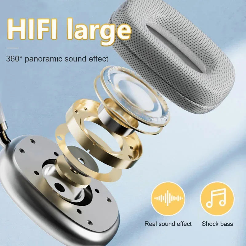 2025 Air Max P9 TWS Wireless Bluetooth 5.1 Earphones with Mic – Noise Cancelling Gaming Sports Earbuds for iPhone Android PC