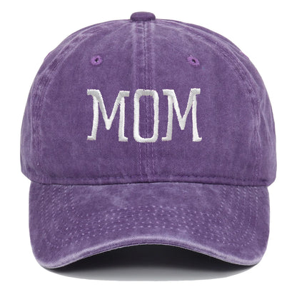 Mom and Dad Embroidered Baseball Hat Retro Sports Running Sunscreen Leisure Daily Versatile Travel Duck Tongue Hat