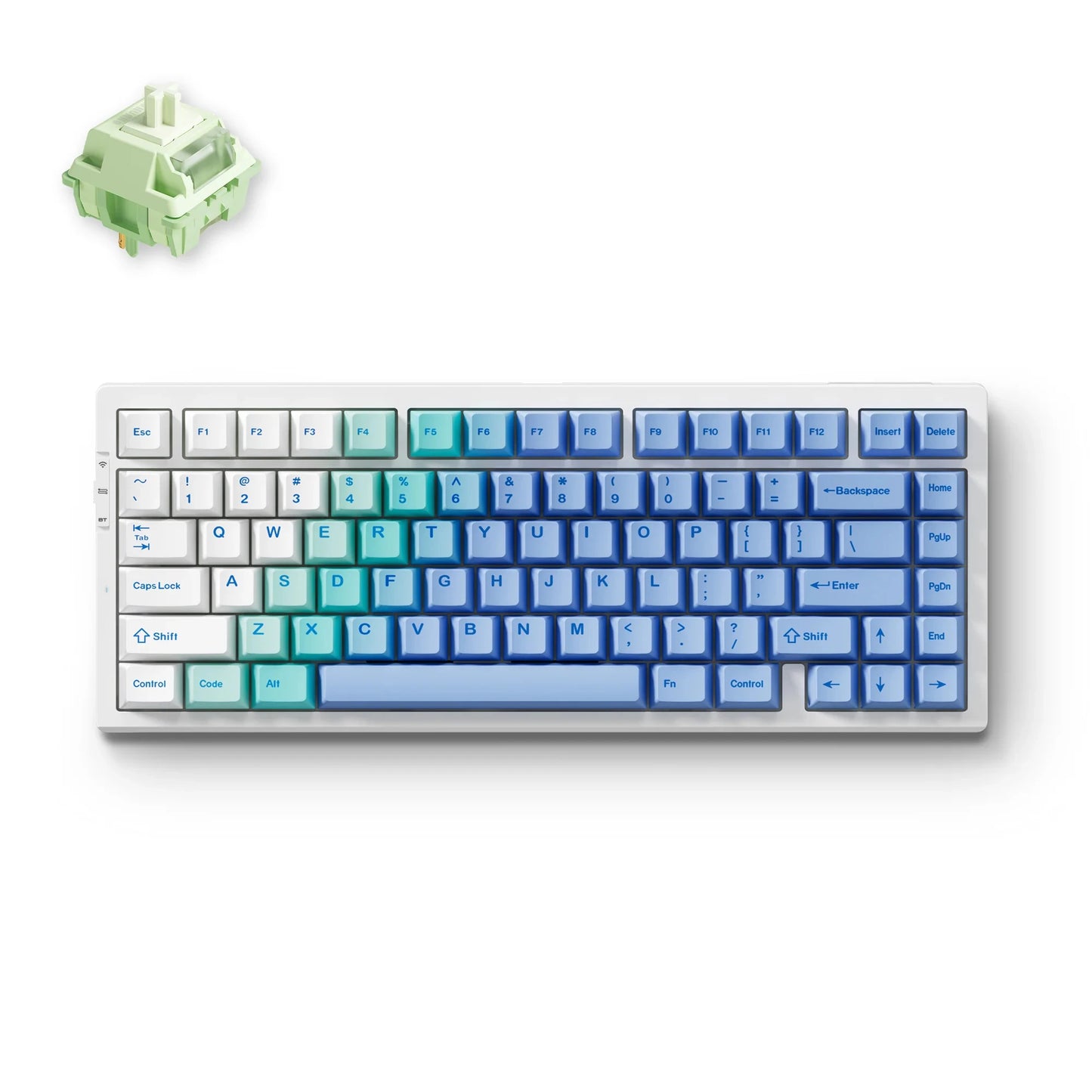 Teclado mecánico inalámbrico MCHOSE G75 Pro, diseño 75%, montaje gasket, 5 capas de amortiguación, retroiluminación RGB, triple modo y hot-swappable