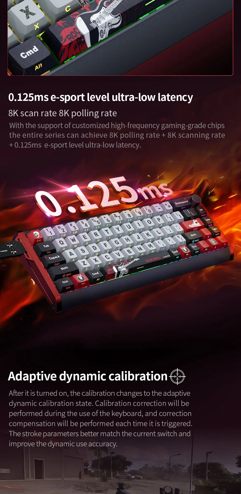 Teclado magnético SKYLOONG GK61/GK68 HE con carcasa de aluminio, 8000hz, RT0.01mm, activación rápida, teclas PBT, retroiluminación RGB y conexión por cable para gaming