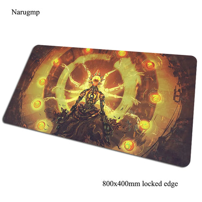 Alfombrilla de ratón gaming Overwatch 80x40cm, alfombrilla grande para ratón, regalo de Halloween, tapete gamer amplio para escritorio de ordenador, mousepad para notebook y PC