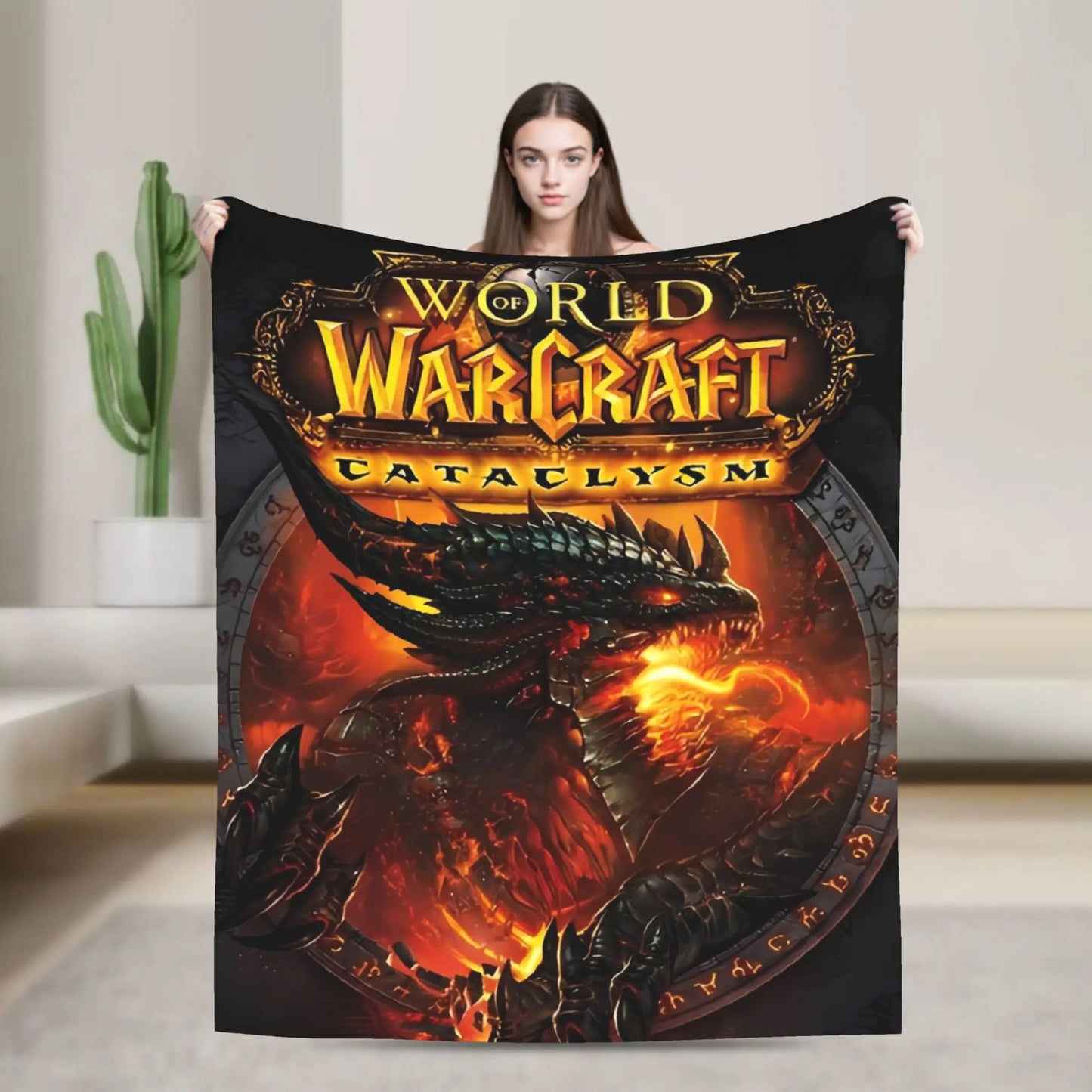 World of Warcraft, WOW Game Blanket Quality Super Warm  Throw Blanket Winter Picnic Outdoor Graphic Bedspread