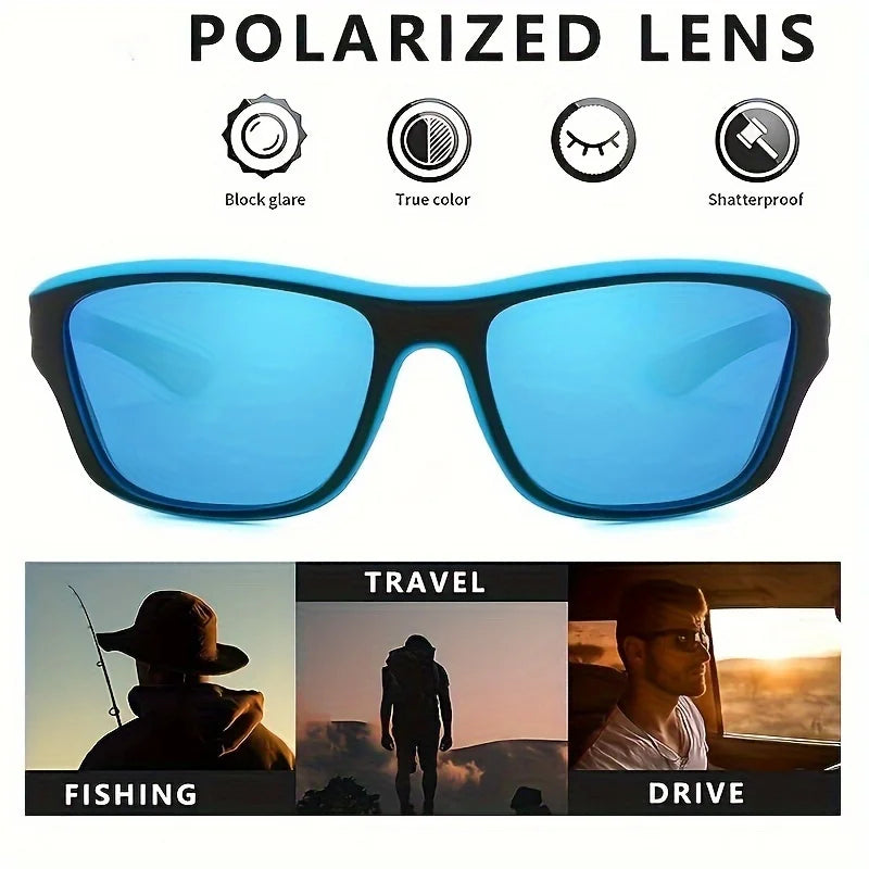 2pairs Polarized Wrap Around Sunglasses for Men and Women - Perfect for Outdoor Sports, Travel, and Driving