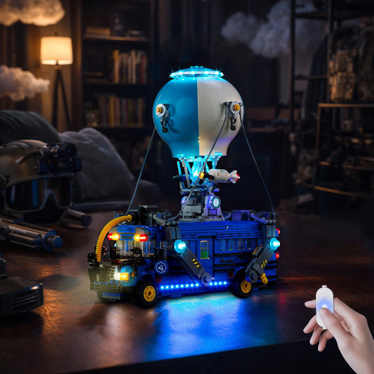 Zestaw oświetlenia LED No Model kompatybilny z klockami konstrukcyjnymi LEGO Fortnite Battle Bus 77073