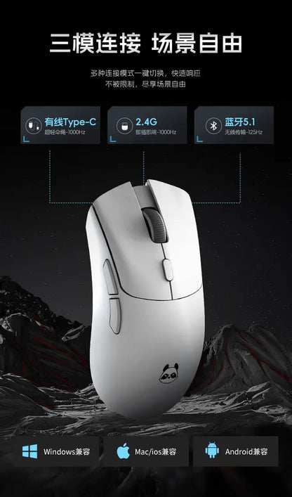 Ratón inalámbrico Metaphyuni Metapanda P1 Pro Max PAW3395L de baja latencia, ligero, para e-sports y gaming, ergonómico, regalo para PC gamer