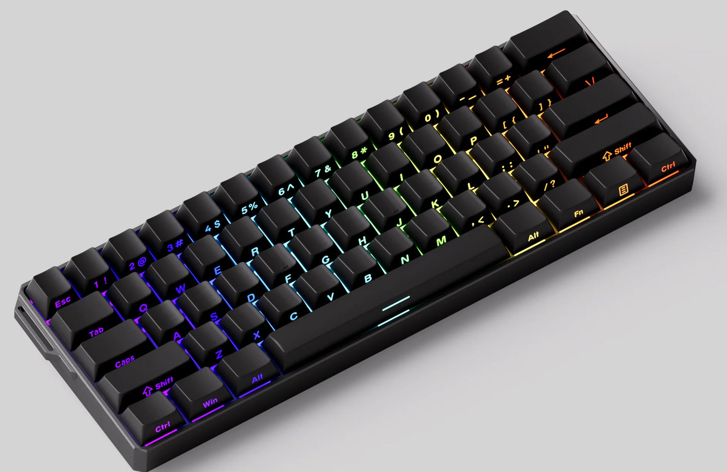 Tastiera meccanica Akko MonsGeek FUN60 con switch magnetici, 60%, tastiera gaming Rapid Trigger 0.01mm, 8K, ARGB, HE/TMR, custom