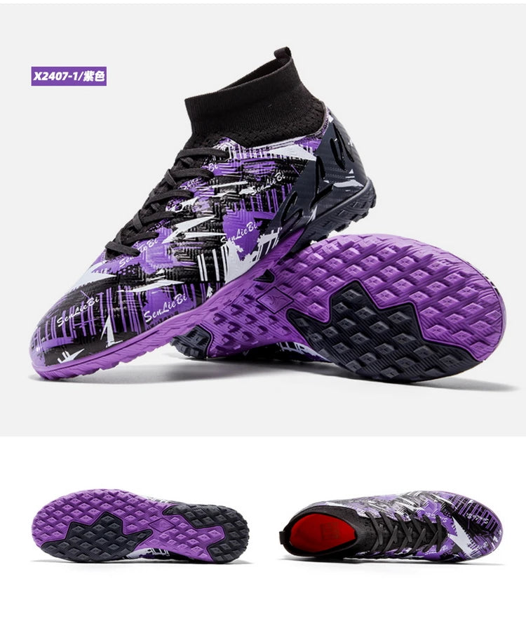 Tamanho 34-46 - Chuteiras de futebol para homem FG/TF, futsal, profissionais, unissexo, infantis, de treino, para exterior, para rapazes, ténis de futebol