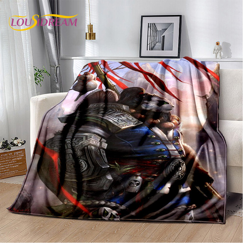 World of Warcraft, WOW, mekana plišana deka za gejmere, flanelska deka, prekrivač za dnevni boravak, spavaću sobu, krevet, kauč i piknik