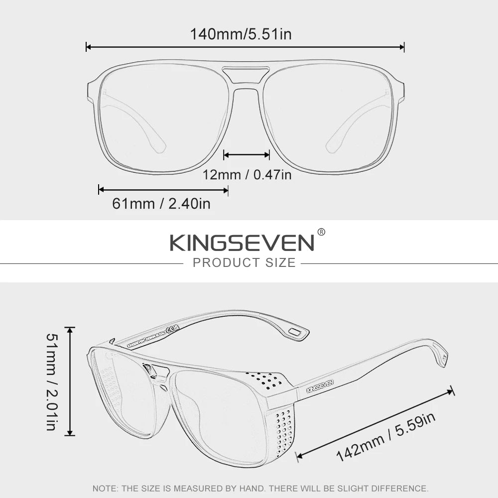 Lunettes de soleil polarisées de la marque KINGSEVEN, design classique, protection UV400, pour hommes et femmes, lunettes de sport et de plein air