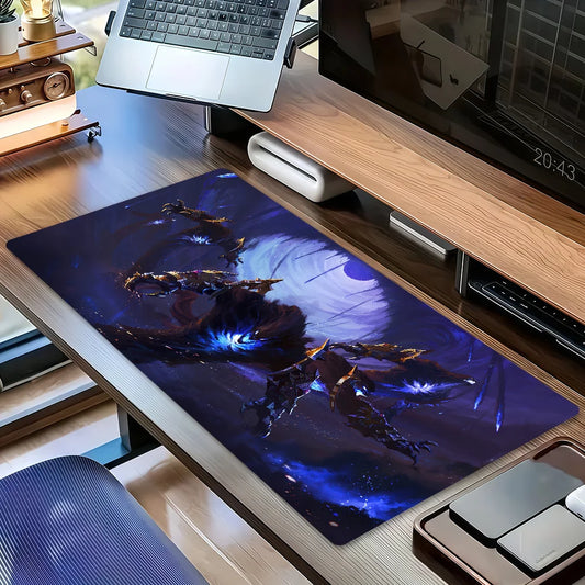 Μεγάλο αντιολισθητικό παχύ mouse pad World of Warcraft Midnight με ενισχυμένες άκρες, για γραφείο, φοιτητές, gaming και άνετη γραφή