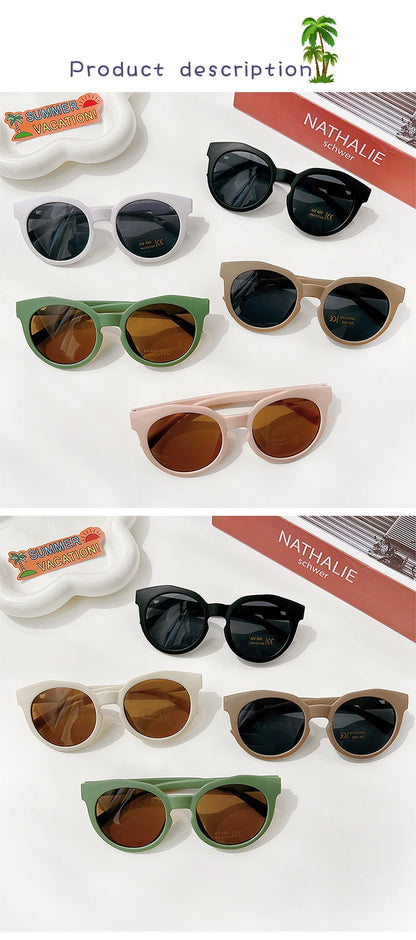 Lunettes de soleil classiques pour enfants, protection solaire, pour garçons et filles, plusieurs couleurs, protègent les yeux, lunettes de soleil UV400 pour bébés et enfants