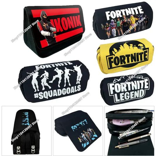 Fortnited Student Pencilcase Large Capacity Pencil Case Kids Toys Pen Bag School Supplies Stationery Pouch Boys Game Gifts