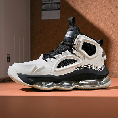 Men's Basketball Shoes Breathable Cushioning Non-Slip Wearable Runing Shoes Gym Training Athletic Basketball Sneakers for Women
